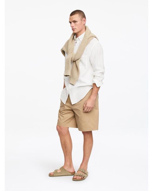 ARKET White Relaxed Linen Shirt for men
