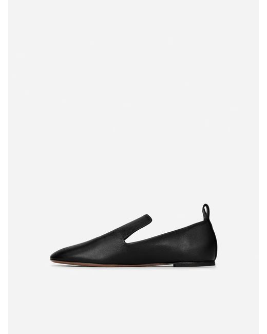 ARKET Black Leather Loafers