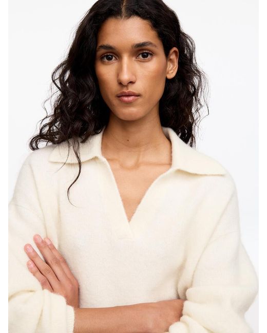 ARKET White Alpaca-Wool Blend Jumper