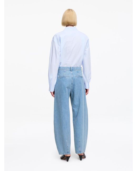 ARKET Blue Barrel-Leg Jeans