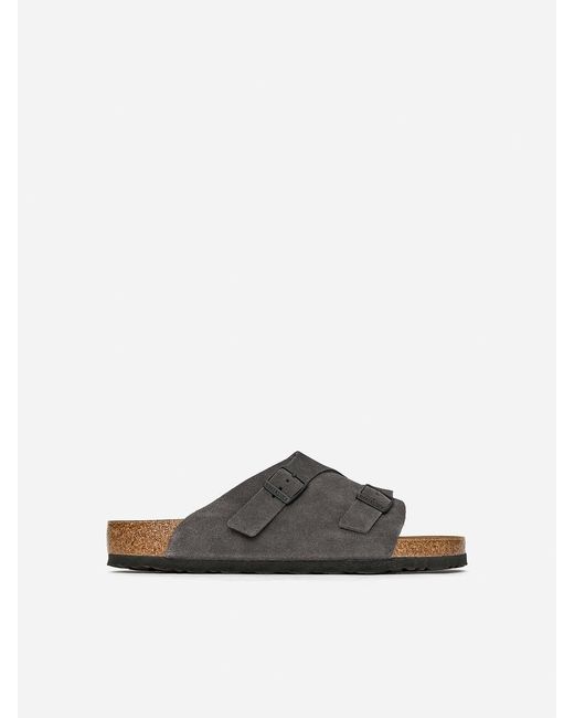 ARKET White Birkenstock Zürich Suede Sandals for men