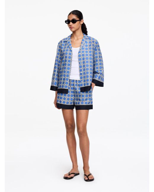 ARKET Blue Lyocell Blend Shorts
