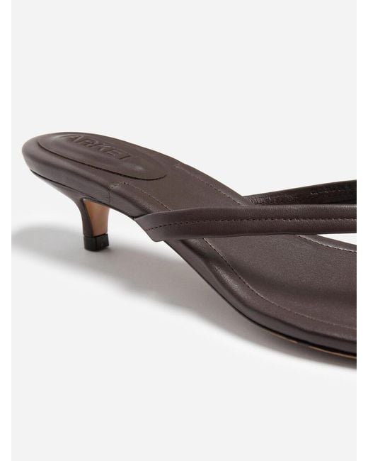 ARKET Purple Kitten-Heel Flip Flops