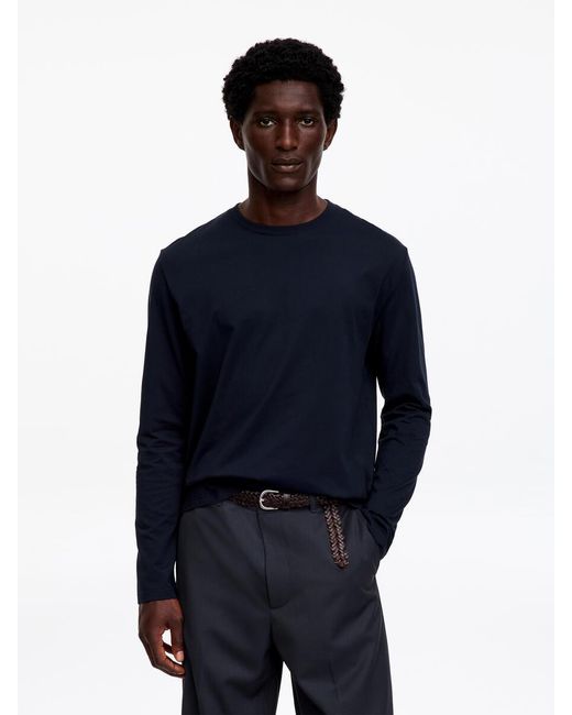 ARKET Blue Regular Long-Sleeve T-Shirt for men