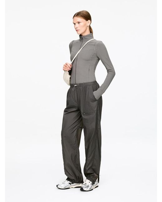 ARKET Gray Sheer Ripstop Trousers