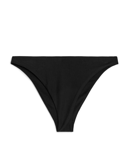 ARKET Black Mid-waist Bikini Bottom