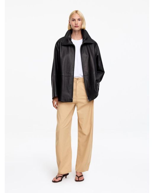 ARKET White Barrel-Leg Trousers