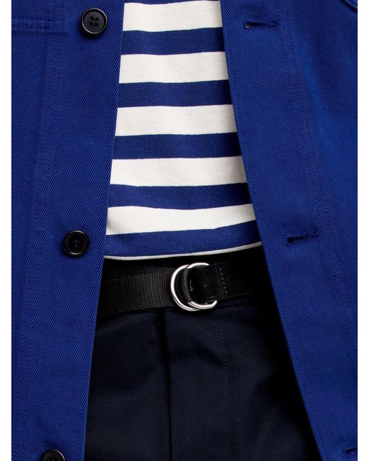 ARKET Blue Webbing D-Ring Belt for men