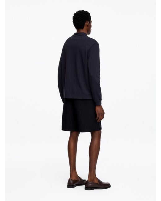 ARKET Blue Cotton Piqué Polo Shirt for men