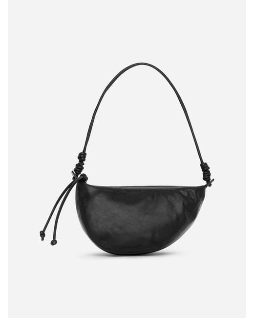 ARKET Natural Crescent Leather Bag