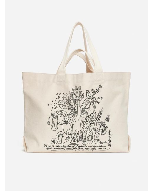 ARKET White Café Canvas Tote