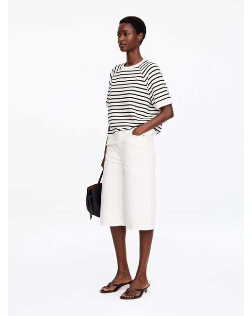 ARKET White French Terry Sweatshirt