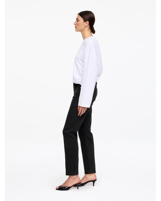 ARKET Gray Jade Cropped Slim Jeans