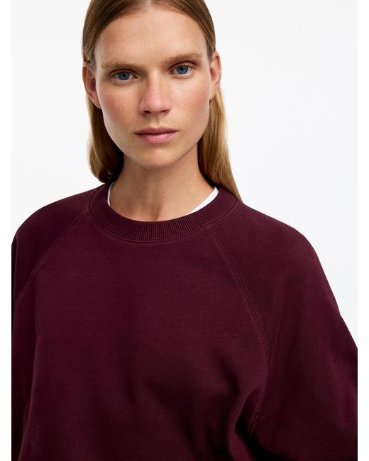 ARKET Red Terry Sweatshirt