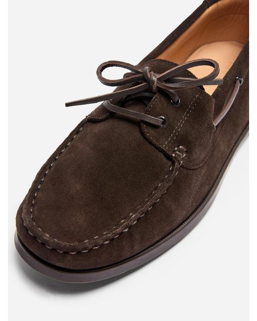 ARKET Blue Suede Boat Shoes for men