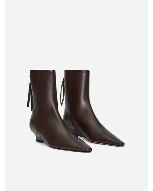 ARKET Blue Wedge Ankle Boots