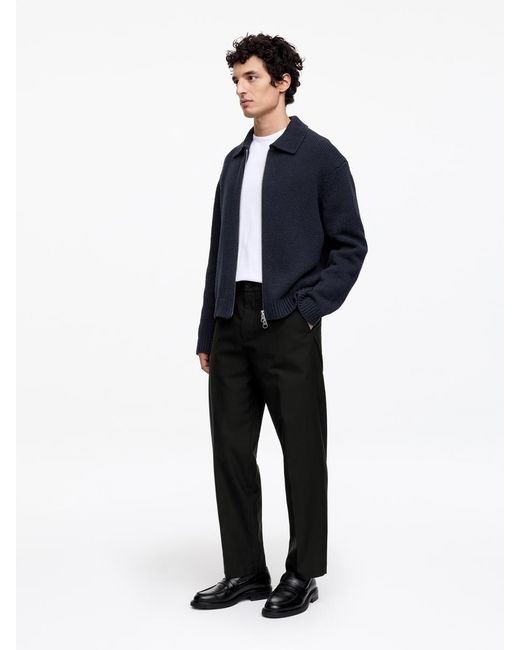 ARKET Blue Wool Blend Trousers for men