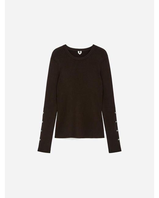 ARKET Black Rib Top