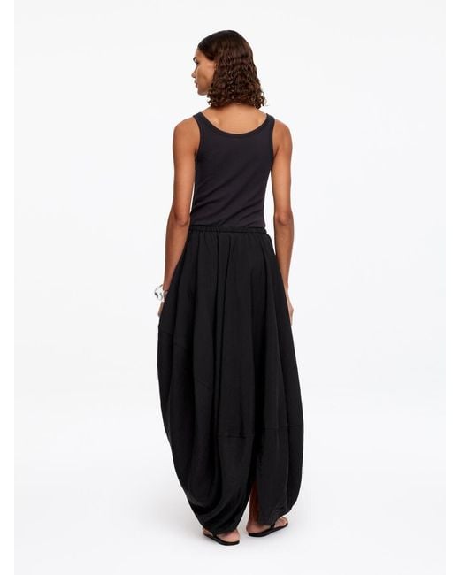 ARKET Black Cocoon-Shaped Skirt