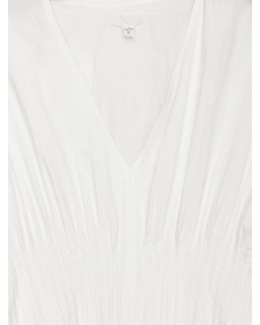 ARKET White Pintuck Dress