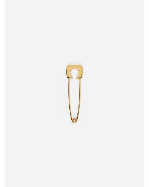 ARKET White Plated Safety Pin Brooch