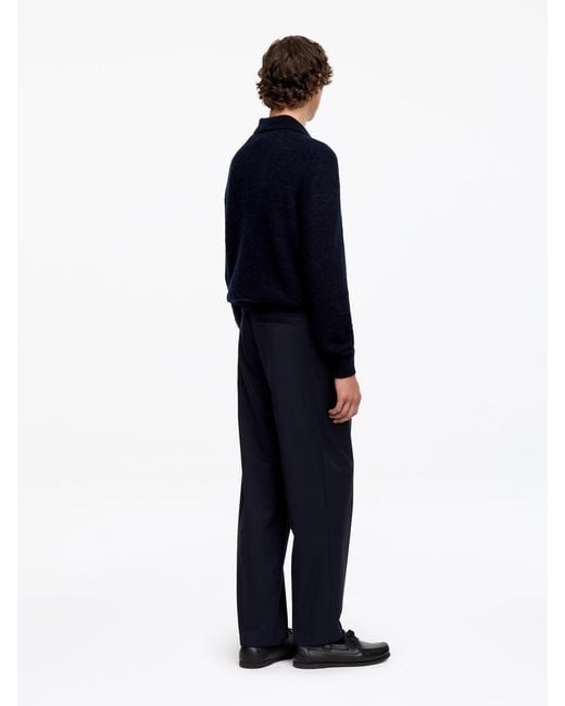 ARKET Blue Relaxed Tailored Trousers for men