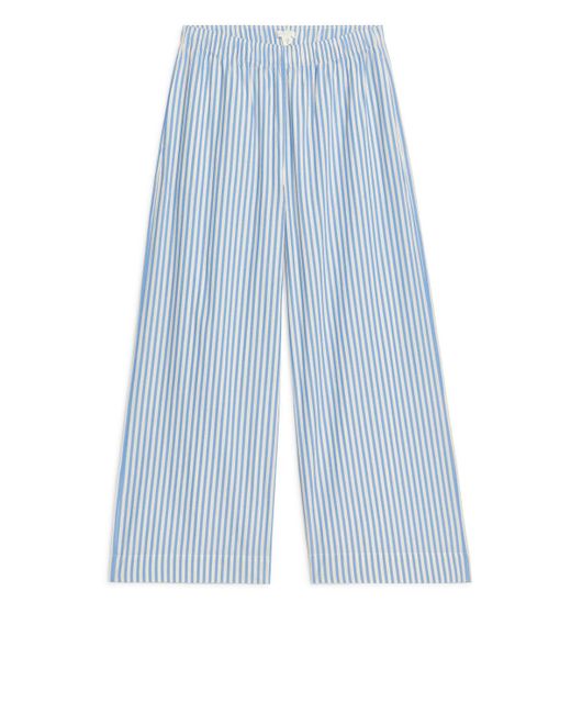ARKET Blue Relaxed Pyjama Trousers
