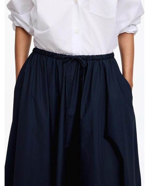 ARKET White Wide Cotton Skirt