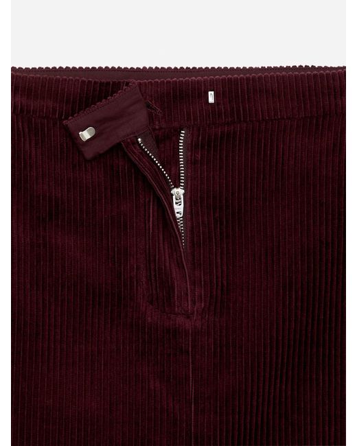ARKET Red Corduroy Mini Skirt