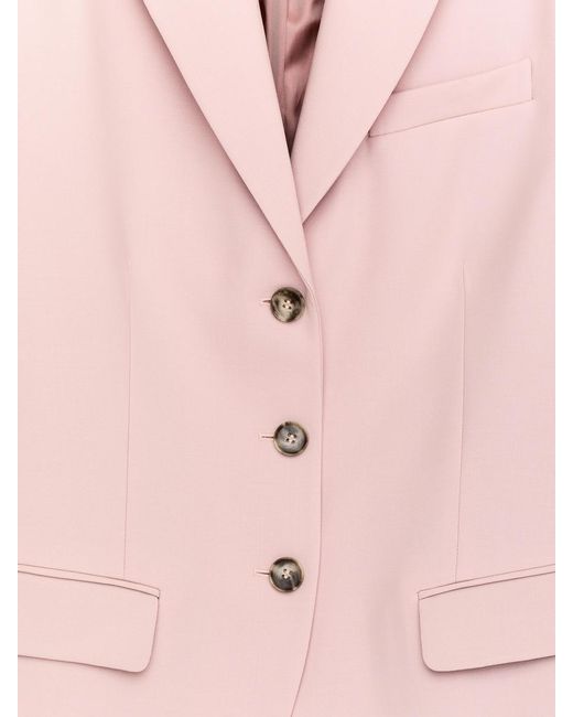 ARKET Pink Single-Breasted Blazer