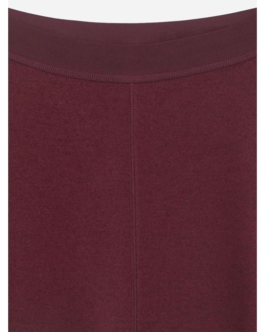 ARKET Red Doublé Wool-Blend Skirt