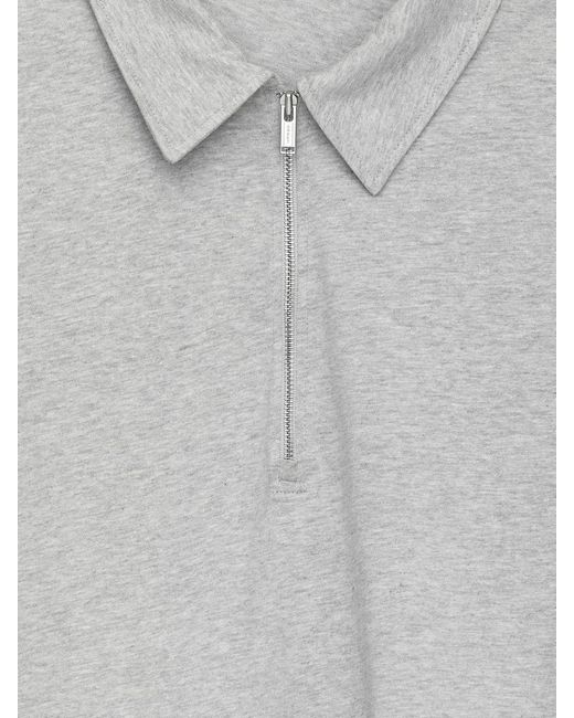 ARKET White Half-Zip Top