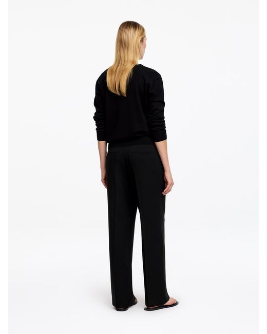 ARKET Black Cropped Trousers