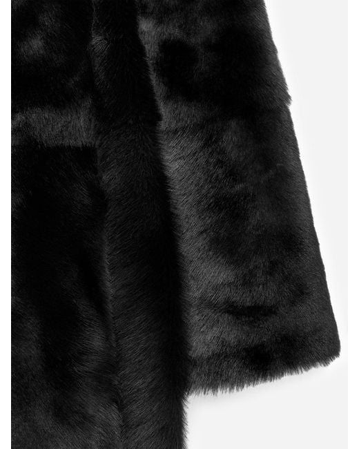 ARKET Black Shearling Coat