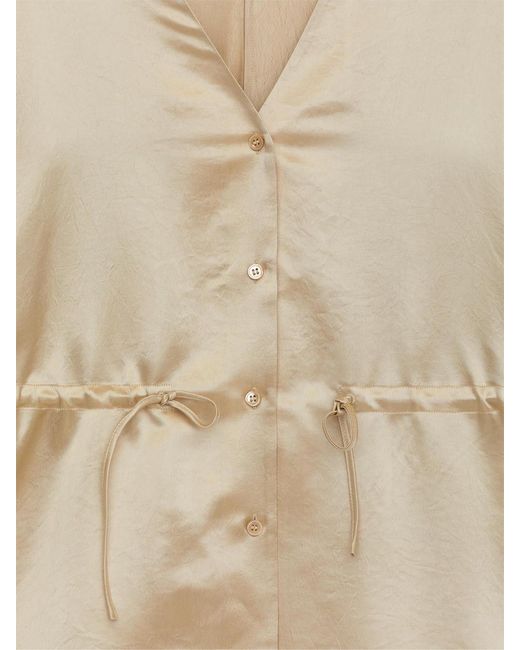 ARKET Natural Tie Blouse