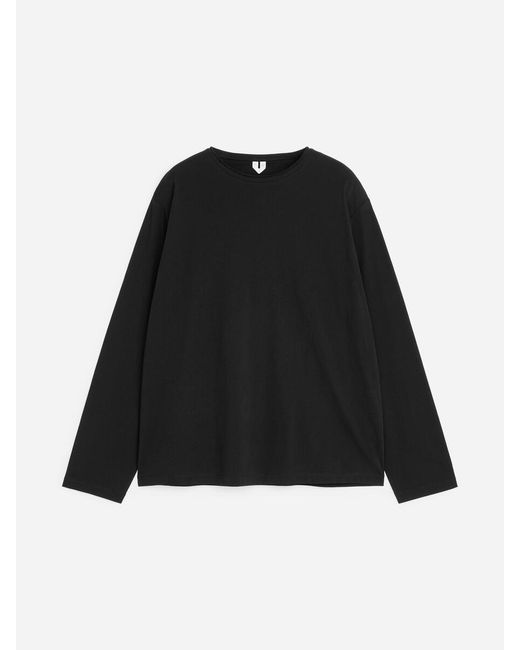 ARKET Black Long-Sleeve T-Shirt for men