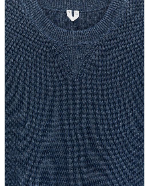 ARKET Blue Cotton Linen Jumper for men