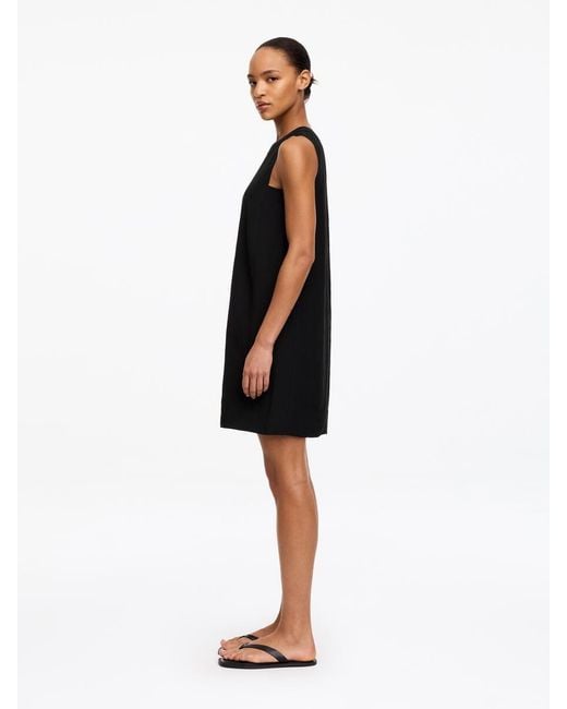 ARKET Black Straight-Cut Mini Dress