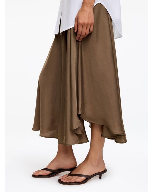 ARKET White Wide Drawstring Skirt