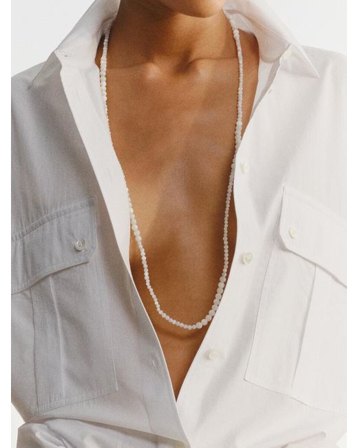 ARKET White Utility Cotton Shirt