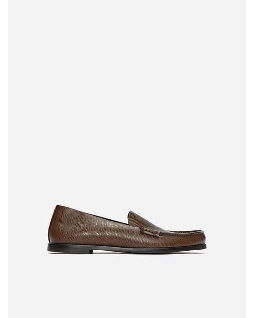 ARKET Blue And Laila Gohar Embossed Loafers