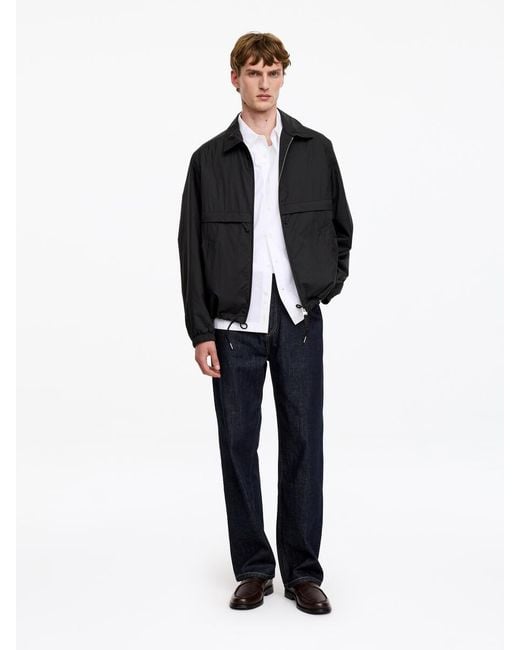 ARKET Blue Nylon Windbreaker for men