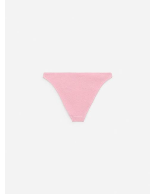 ARKET Pink Crinkle Bikini Top