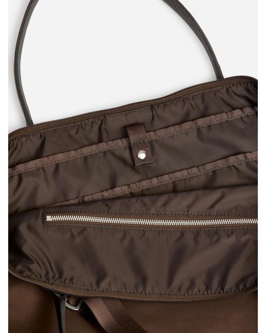 ARKET Black 36-Hour Leather-Detailed Tote for men