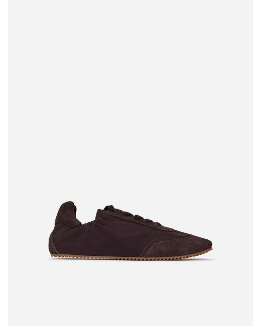 ARKET White Suede Nylon Trainers