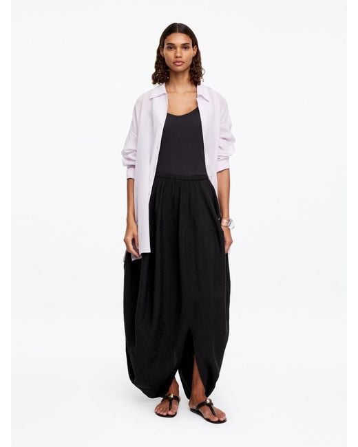 ARKET Black Cocoon-Shaped Skirt