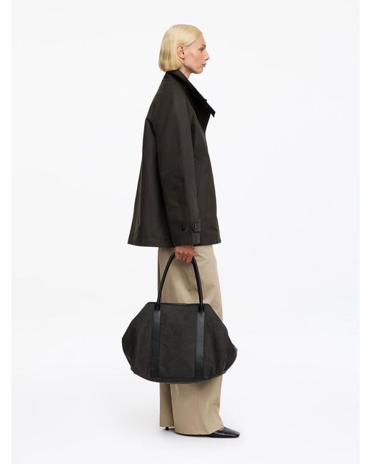 ARKET Black Canvas Tote Bag
