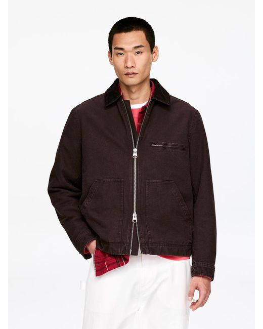 ARKET Black Cotton Canvas Jacket for men