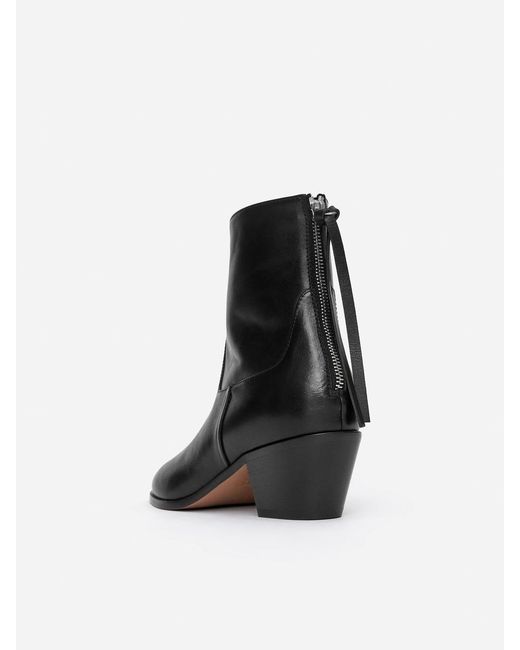 ARKET Black Leather Ankle Boots