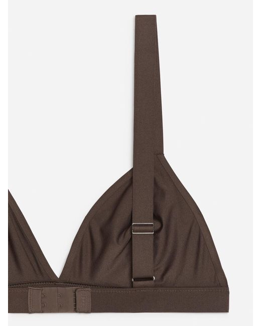ARKET Brown Soft Triangle Bra